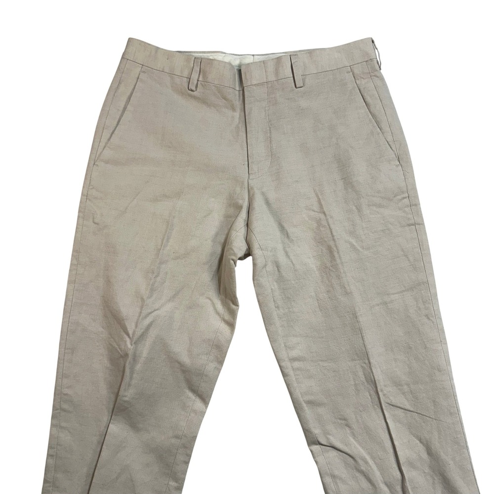 J. Crew Ludlow Chino Pants Mens W29 L32 Beige Flat Front Casual Preppy Academia